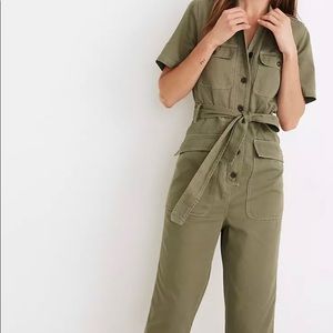Madewell Tie-Waist Military Jumpsuit